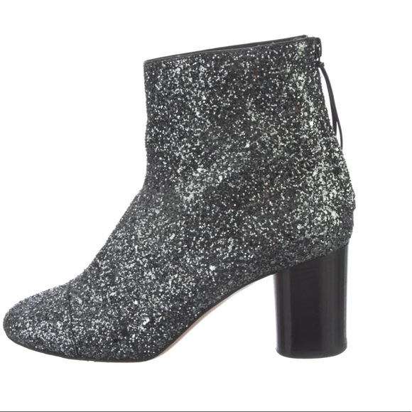 Isabel Marant Blue Glitter Boots - Picture 1 of 5
